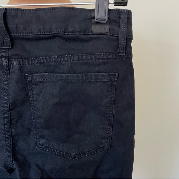 Vince Coastal Black Mid Rise Stretch Cotton Skinny Jeans DV133B-2096 EUC Sz 28 - Picture 5 of 8